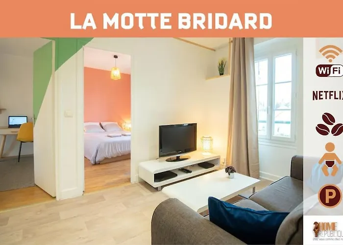 La Motte Bridard - 2 Chambres - 1 Canape-Lit - Parking - Jardin